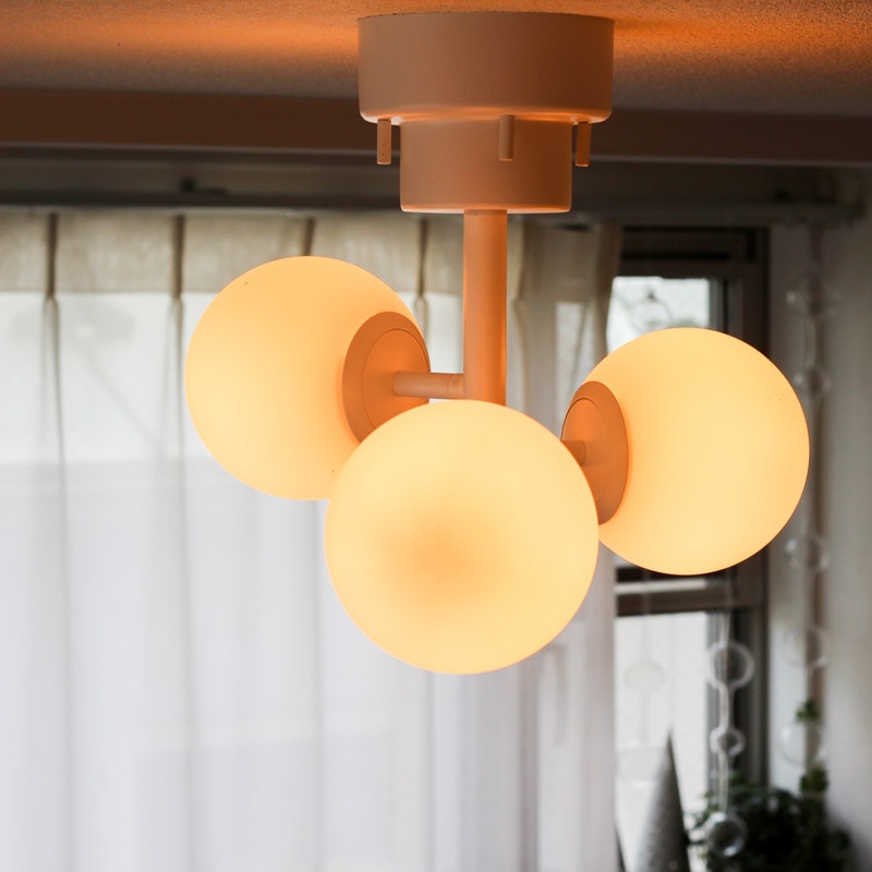 タイニー ガラスシーリングライト 3灯｜B-COMPANY公式オンラインショップ