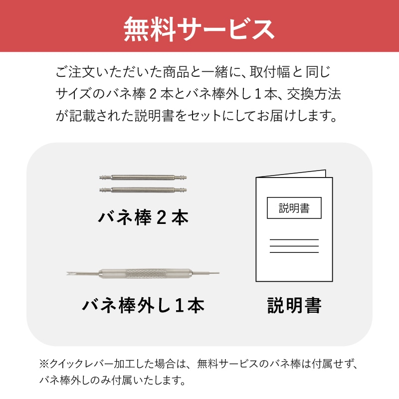 時計バンド チタン シルバー OTBE1248H | 時計バンド | バンビ公式