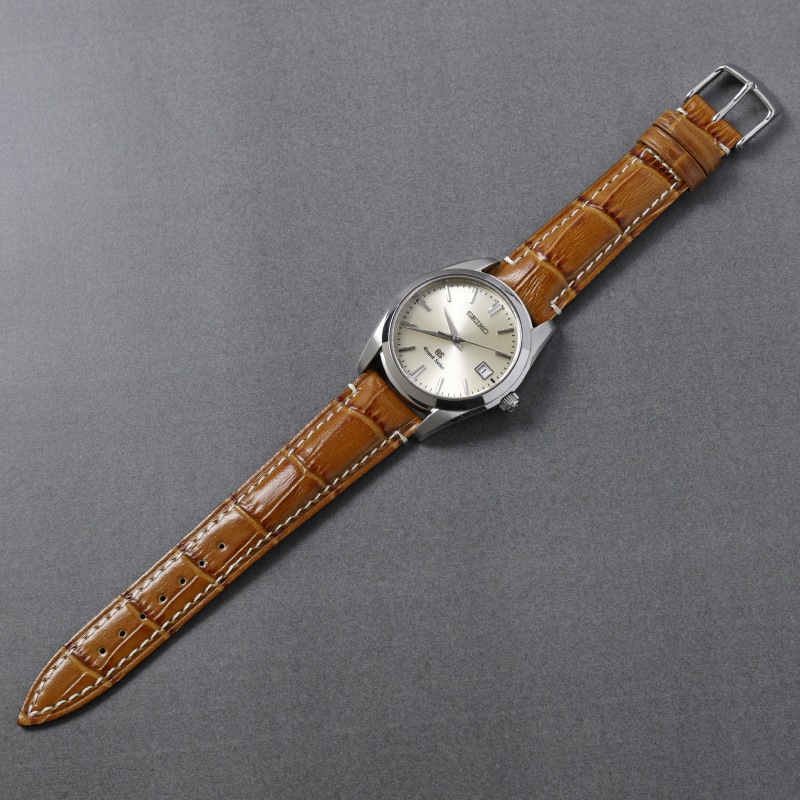 GS グランドセイコー対応 時計バンド 牛革型押し 19mm BKE006 | 時計