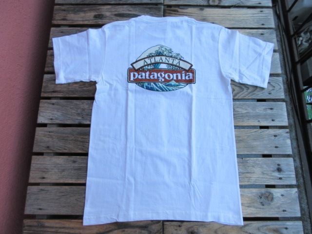 極美USED 96年SS頃のUSA製 黒タグ 北斎ウェーブな パタゴニア