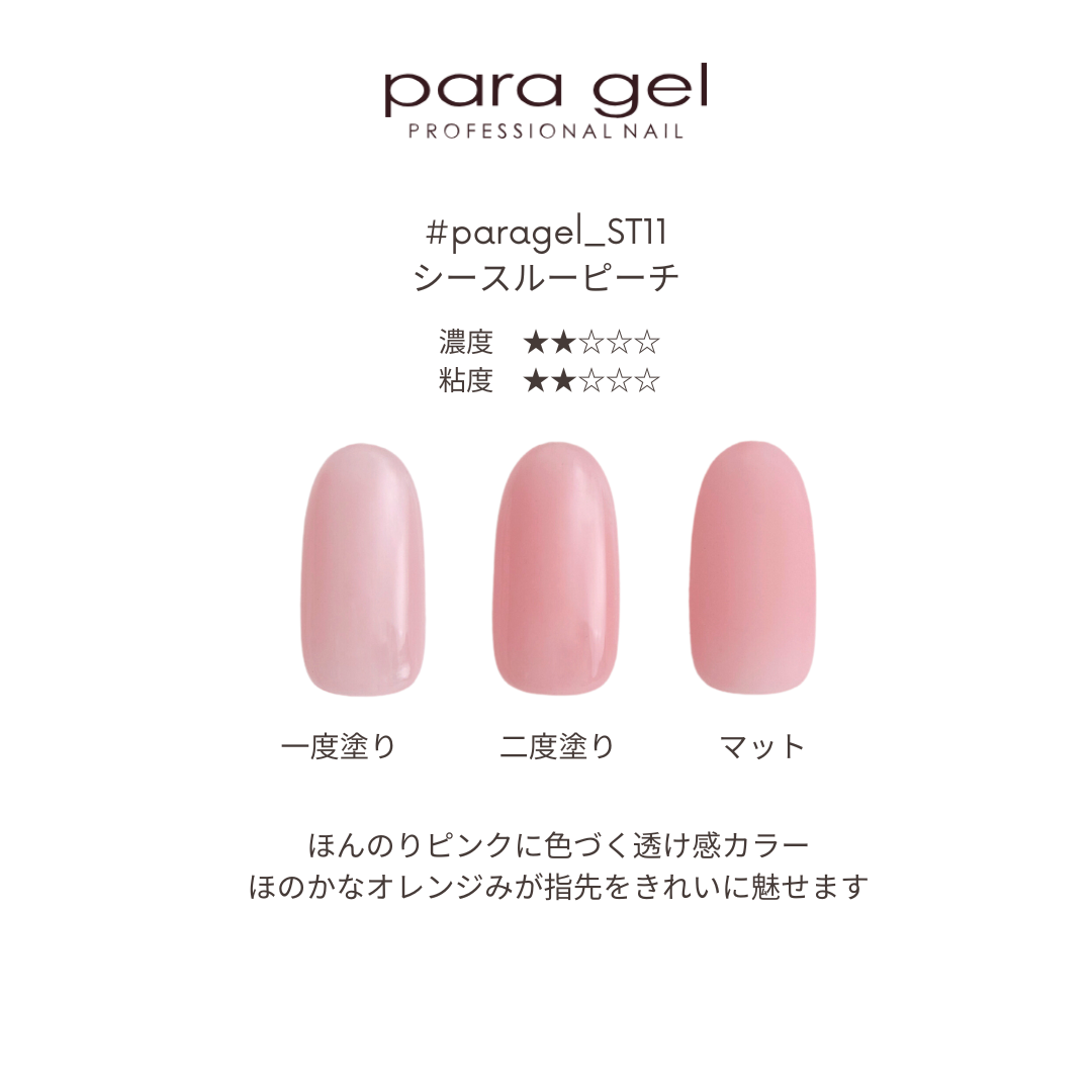 ST11 シースルーピーチ | すべての商品 | | para gel onlineshop