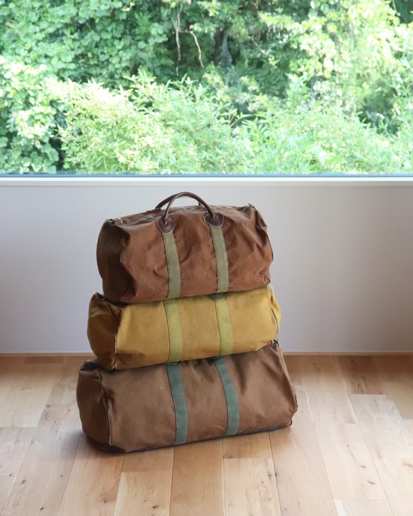 Vintage 70s Brown L.L.BEAN Zipper Duffel Bag