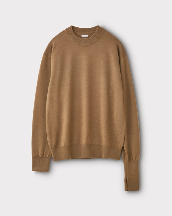 PHIGVEL フィグベル｜BOTTLENECK KNIT ボトルネックニット【TOBACCO】