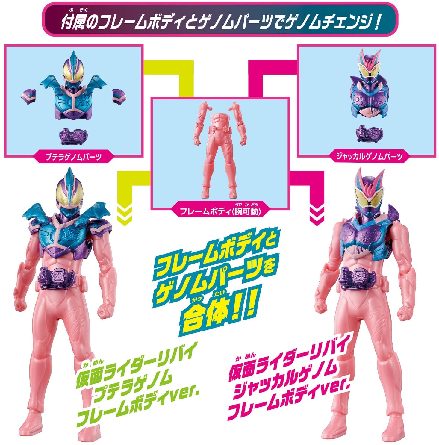 リバイスリミックスフィギュア プテラゲノム＆ジャッカルゲノムセット