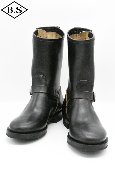 アメリカ製オークストリートブーツメーカーズ本革ネイビー8.5D26.5cm