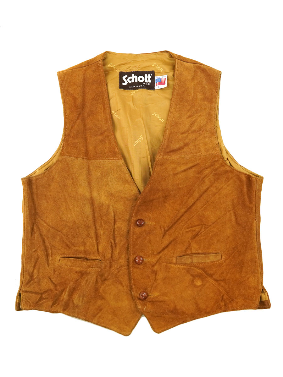 70's SCHOTT スエードウエスタンベスト 表記(L) | SOLD | Style BerBerJin
