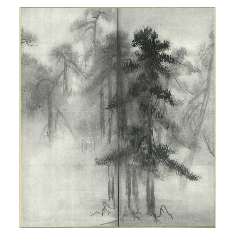 色紙〈国宝 松林図(部分) 〉長谷川等伯京都便利堂オンラインショップ