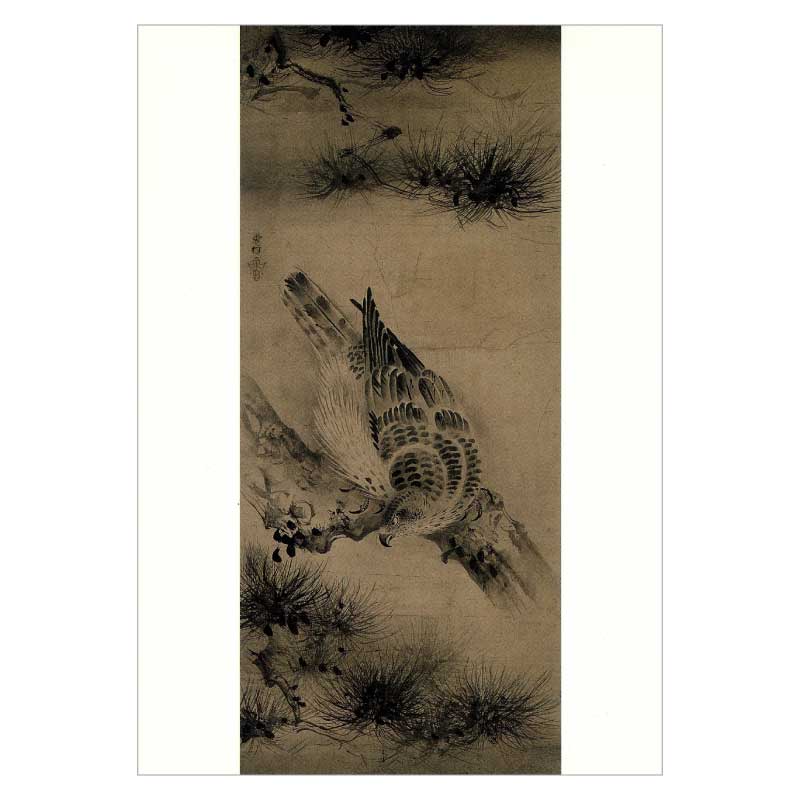 絵はがき〈重文 松鷹図〉雪村 T-050京都便利堂オンラインショップ