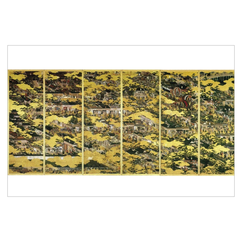 絵はがき〈国宝 洛中洛外図屏風(舟木本) 左隻〉岩佐又兵衛 TB-061京都