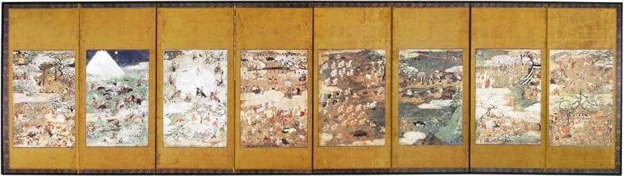 縮小屏風〈重文 月次風俗図屏風〉京都便利堂オンラインショップ