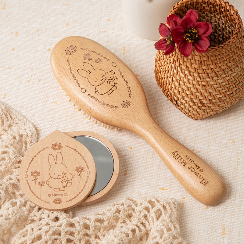 Flower Miffy スライドミラー チョコレートコスモス アートフラワー