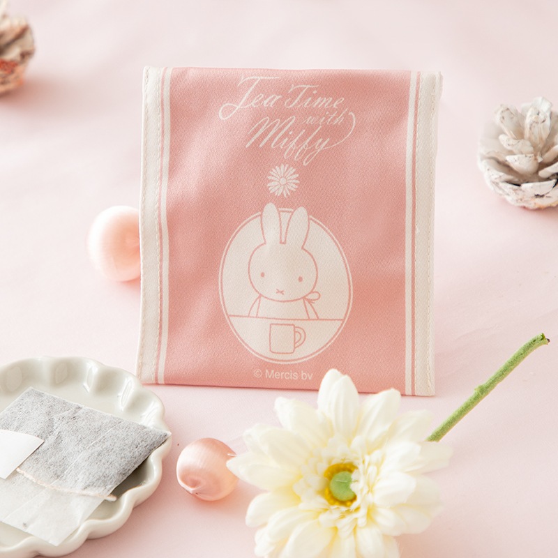 Flower Miffy ティーバッグポーチ入り セイロンティー ピンク アート