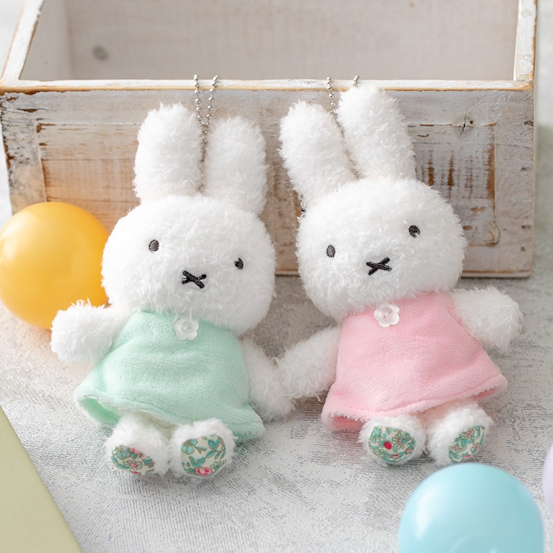 Flowermiffy ほわほわマスコットキーチェーン コスモスピンク アート