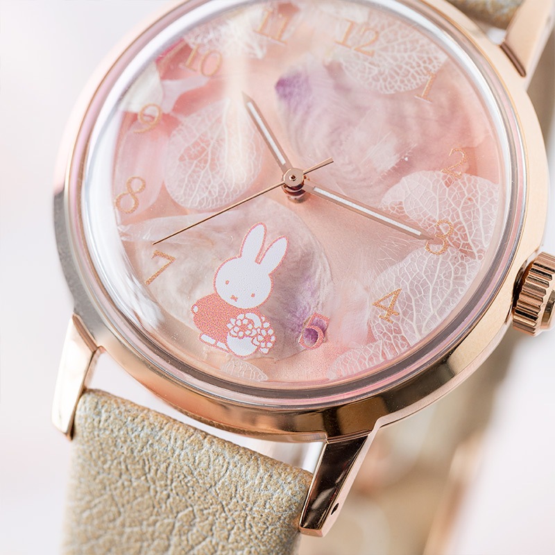 Flower Miffy LOV-IN BOUQUET プリザーブドフラワーウォッチ SAKURA