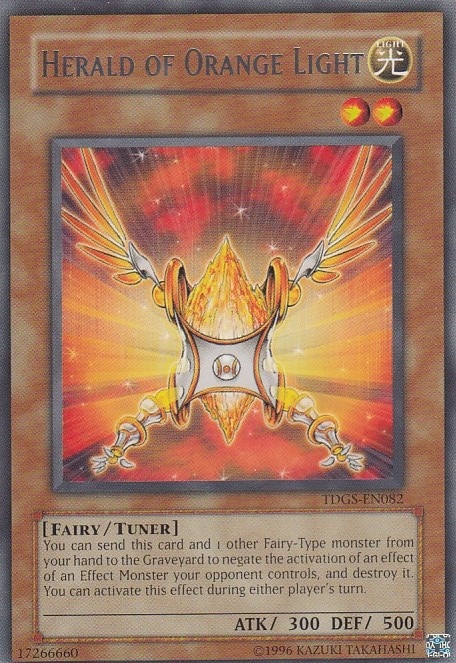 HERALD OF ORANGE LIGHT/朱光の宣告者 英語[ﾚｱ](TDGS-EN082) | 遊戯王