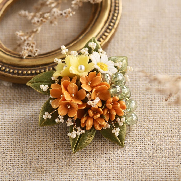 完成品】 金木犀のブローチ _PP02 【作家：NARUMIDO】 | アイテムで