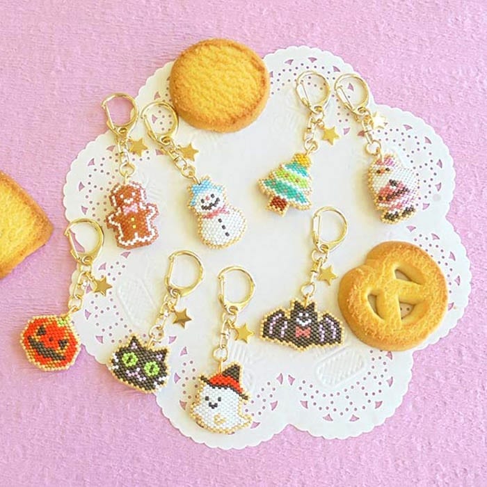 ホビックス アイシングクッキー風キーホルダー ハロウィン＆クリスマス