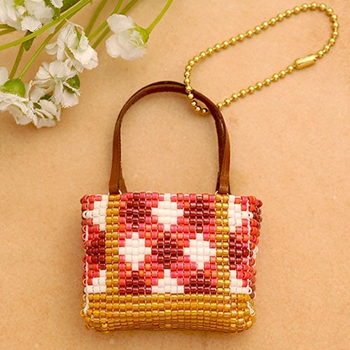 ビーズファクトリー デリカビーズ織りバッグチャームキット（トート