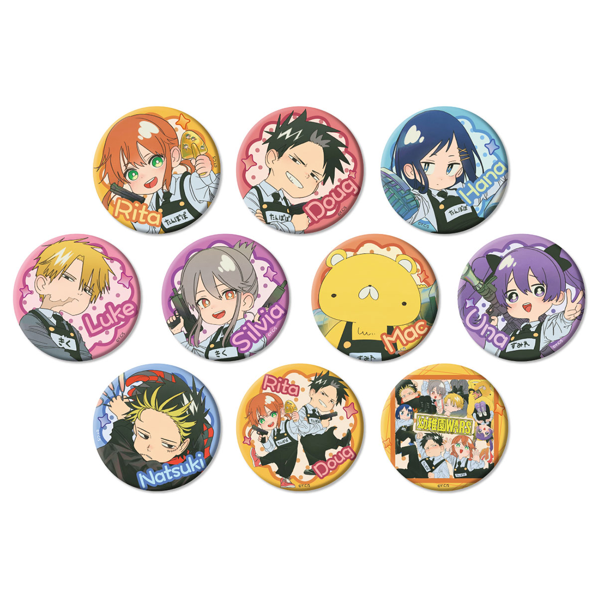 キャラクターグッズ｜トレーディング 缶バッジ BOX｜幼稚園WARS