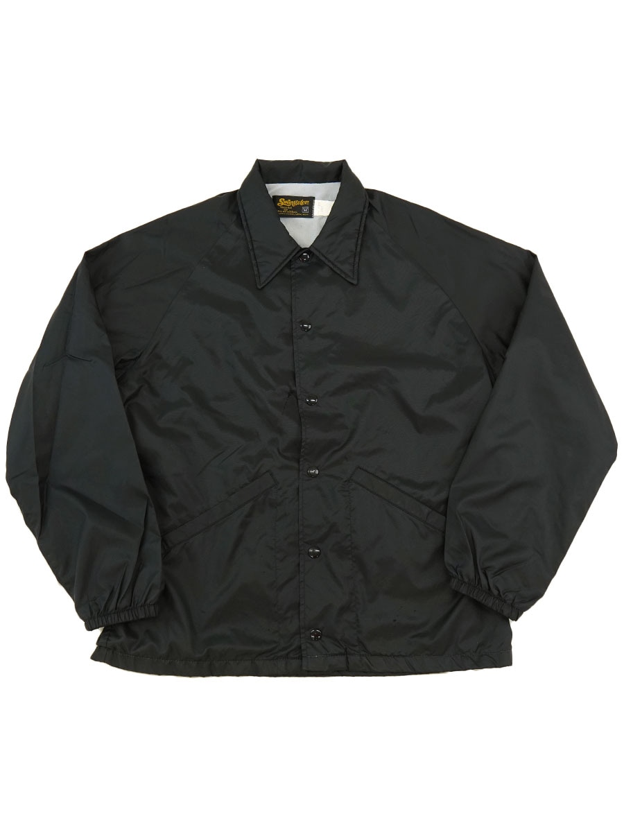 70's Swingster コーチジャケット 無地ブラック 表記(M) | SOLD OUT