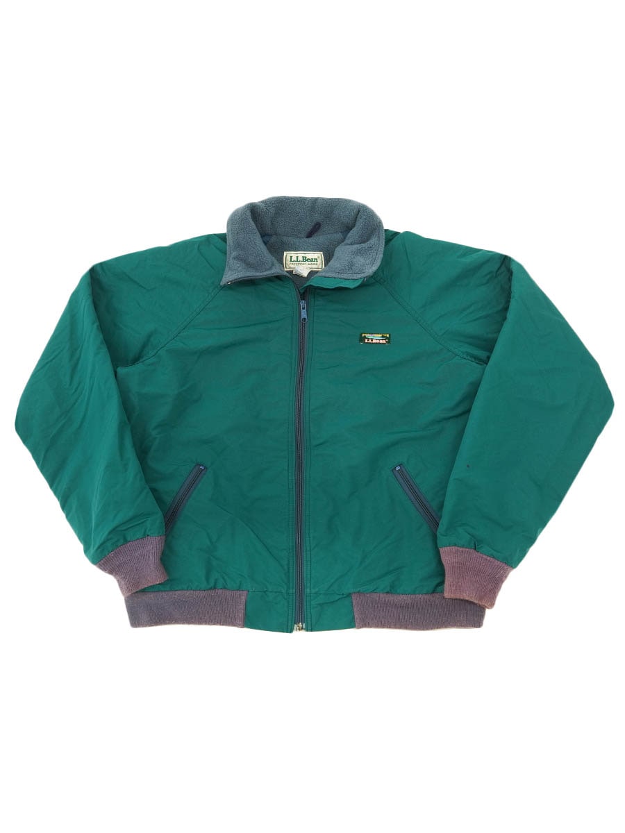 80's L.L.BEAN ウォームアップジャケット ミディアムグリーン 表記(L