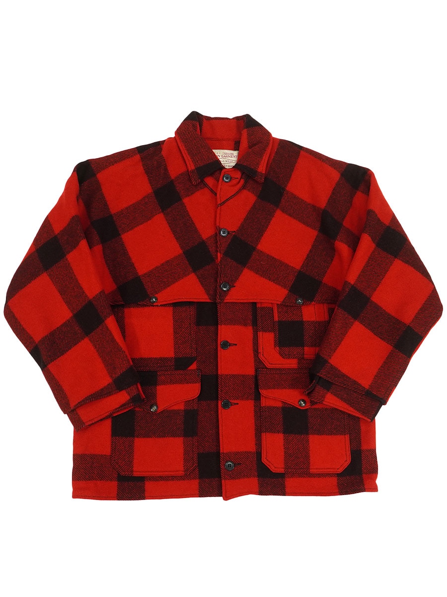 USA製 FILSON ダブルマッキーノコート 赤x黒 実寸(XL位) | すべての