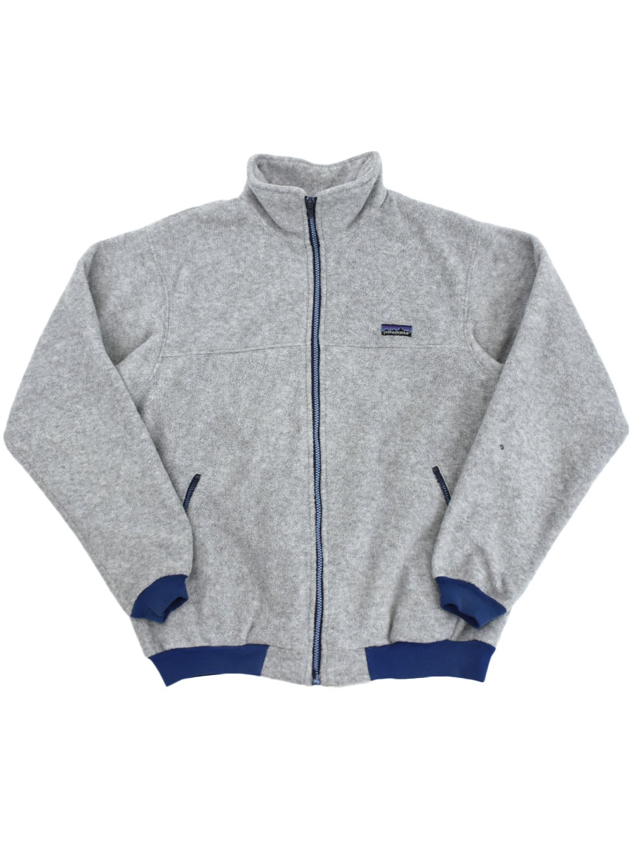 80's パタゴニア フリースジャケット フェザーグレー 表記(L) USA製