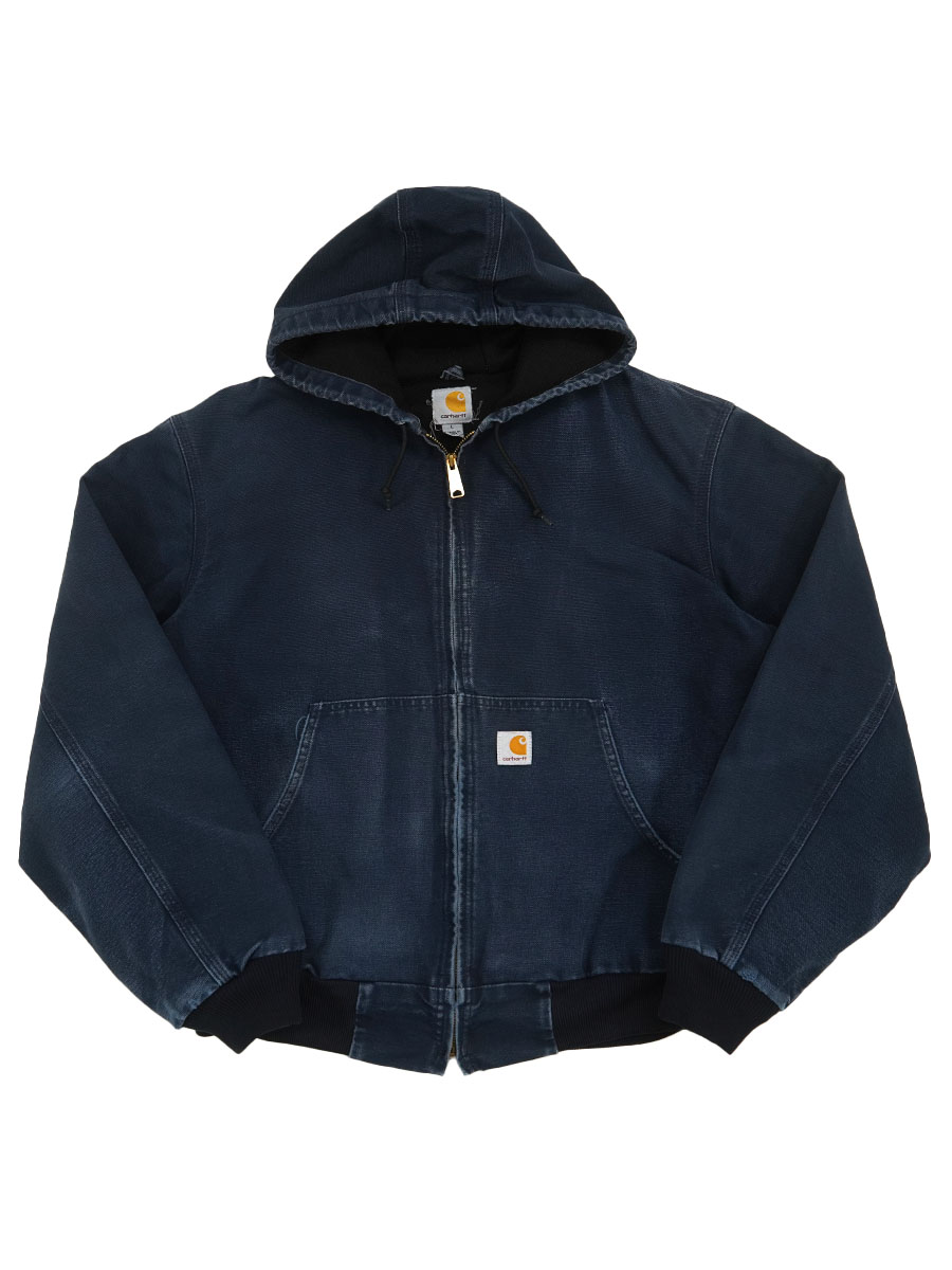 USA製 カーハート アクティブジャケット 褪せネイビー 表記(L