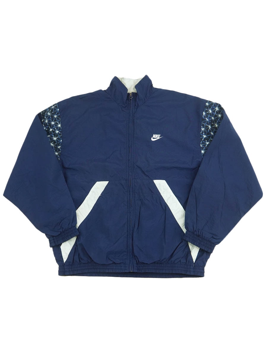 90's NIKE 脇切り替え ナイロンジャケット ネイビー 表記(L) | すべて