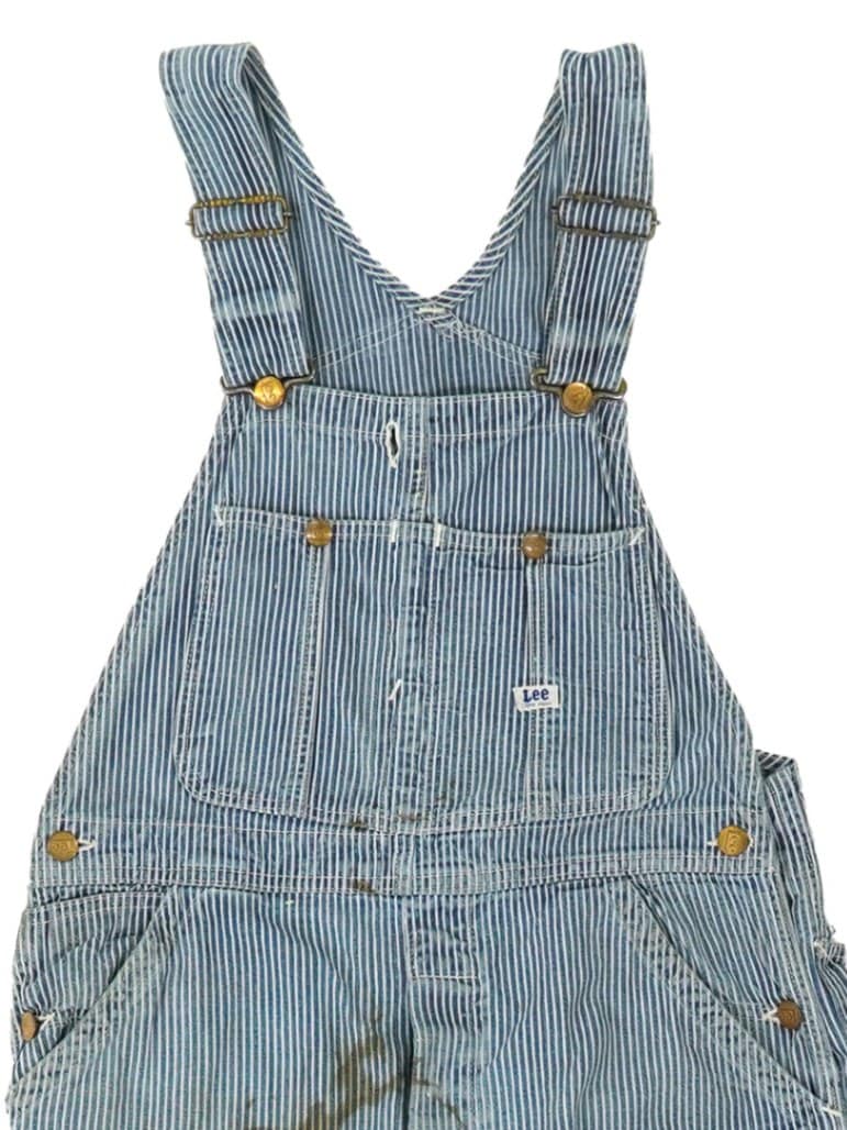 50's Lee ヒッコリーストライプ オーバーオール 実寸(34x30位) ロングL