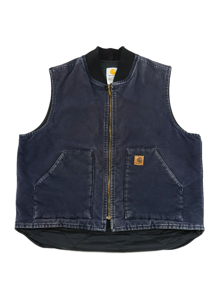 MEXICO製 カーハート ダックベスト ネイビー 表記(XL) | すべての商品