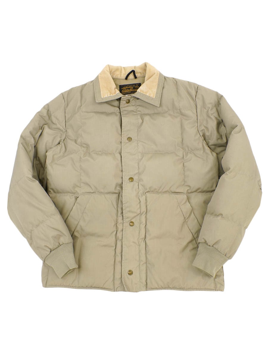 80's 黒タグ エディーバウアー スナップジャック ダウンジャケット