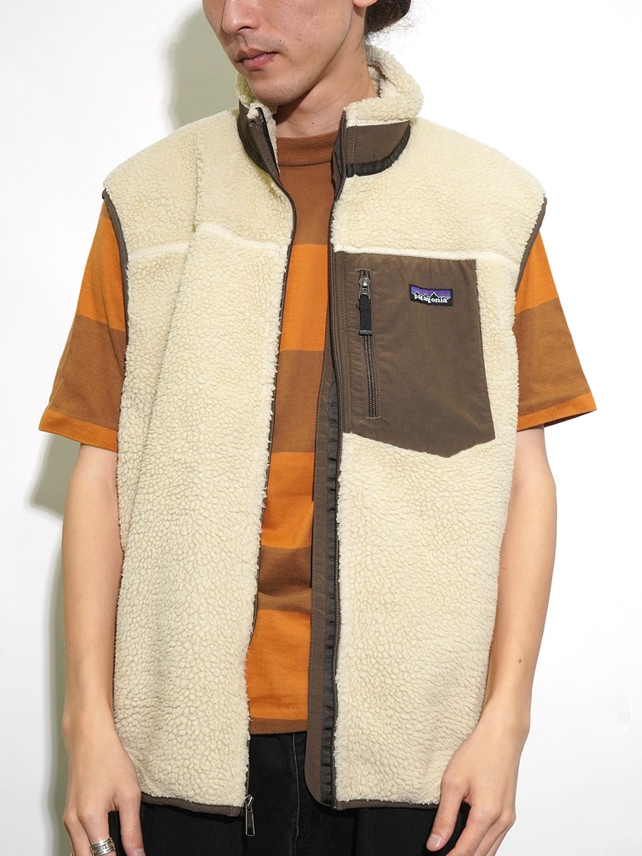 08's パタゴニア クラシックレトロXベスト ナチュラル/マッシュルーム