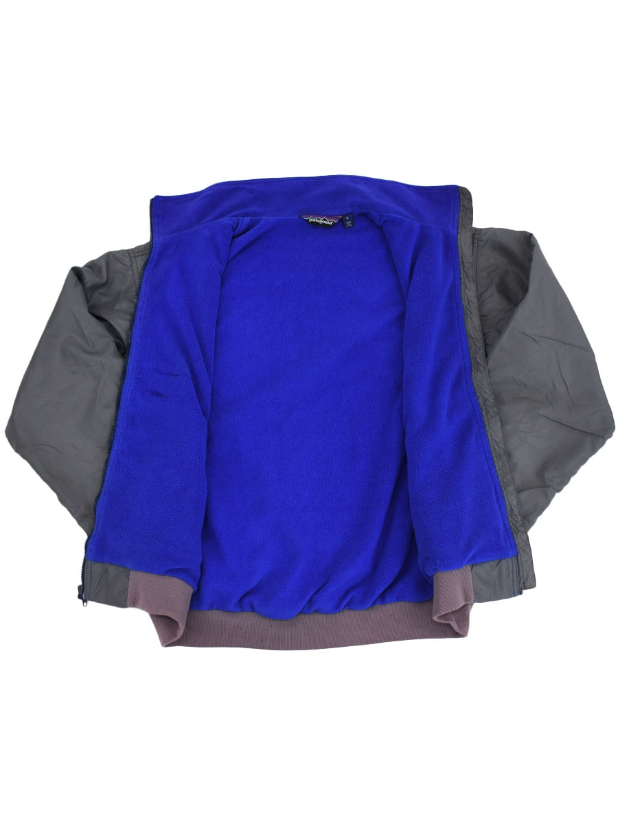 80's パタゴニア シェルドシンチラジャケット グレー 表記(L) USA製