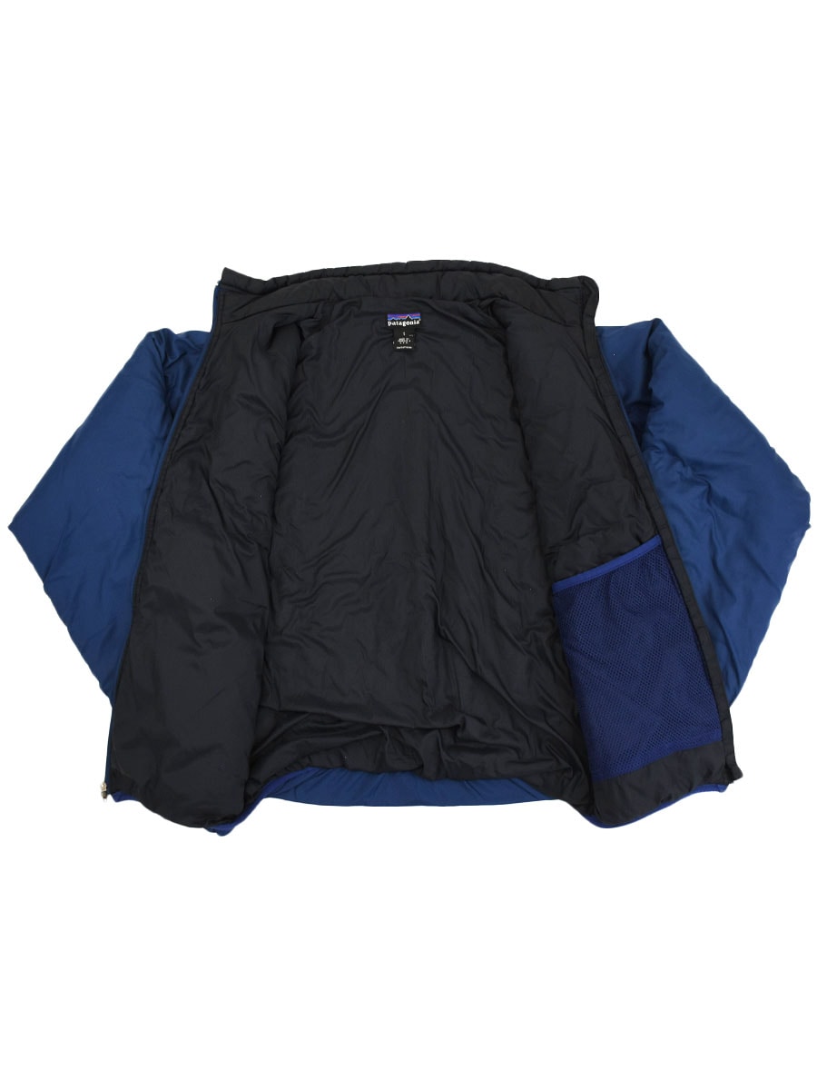 90's パタゴニア パフボールジャケット ストーンブルー/ブラック 表記