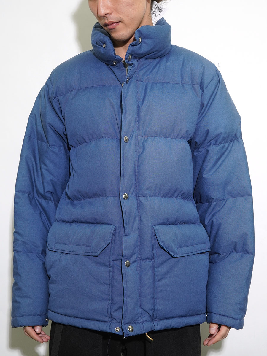 70's～ 茶タグ THE NORTH FACE ダウンジャケット ブルー 表記(M