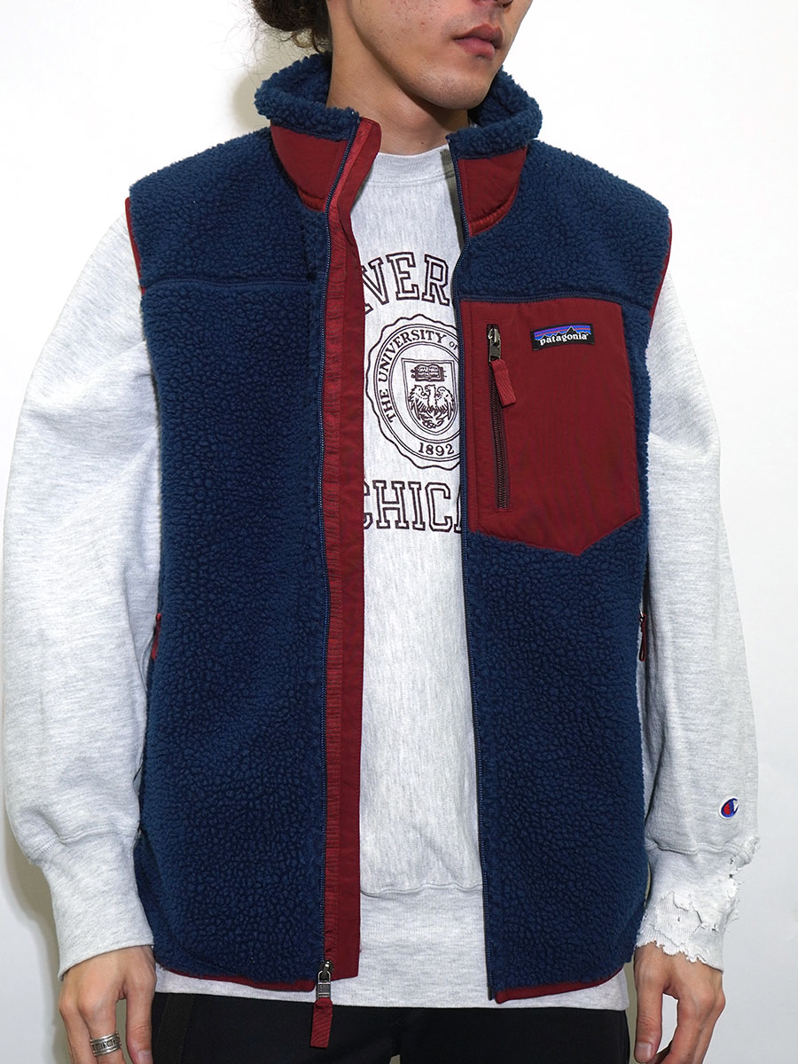 18's パタゴニア クラシックレトロXベスト ストーンブルー 表記(M