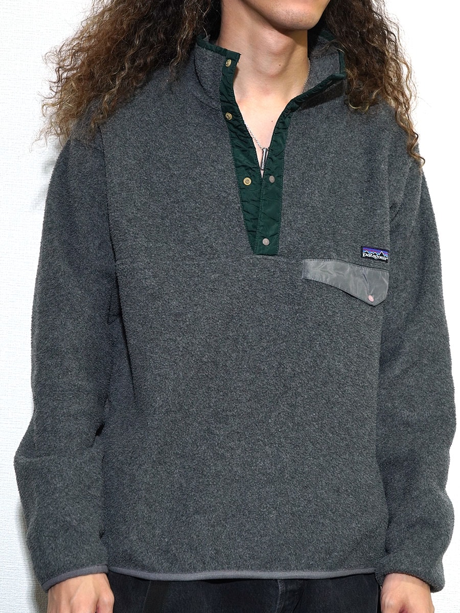 92's パタゴニア シンチラスナップTプルオーバー チャコール/ハンター