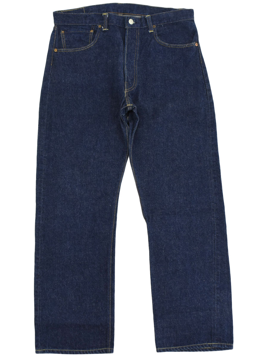 60's Levi's 501 BIG-E Aタイプ ウエストシングル デニムパンツ 真っ紺