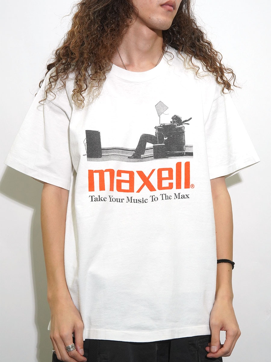 90's anvil ''maxell Take Your Music To The Max'' プリントTシャツ