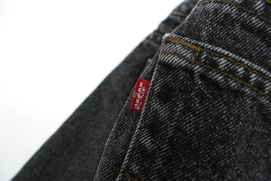 90's Levi's 550 先染め ブラックデニムパンツ 表記(34x30) USA製