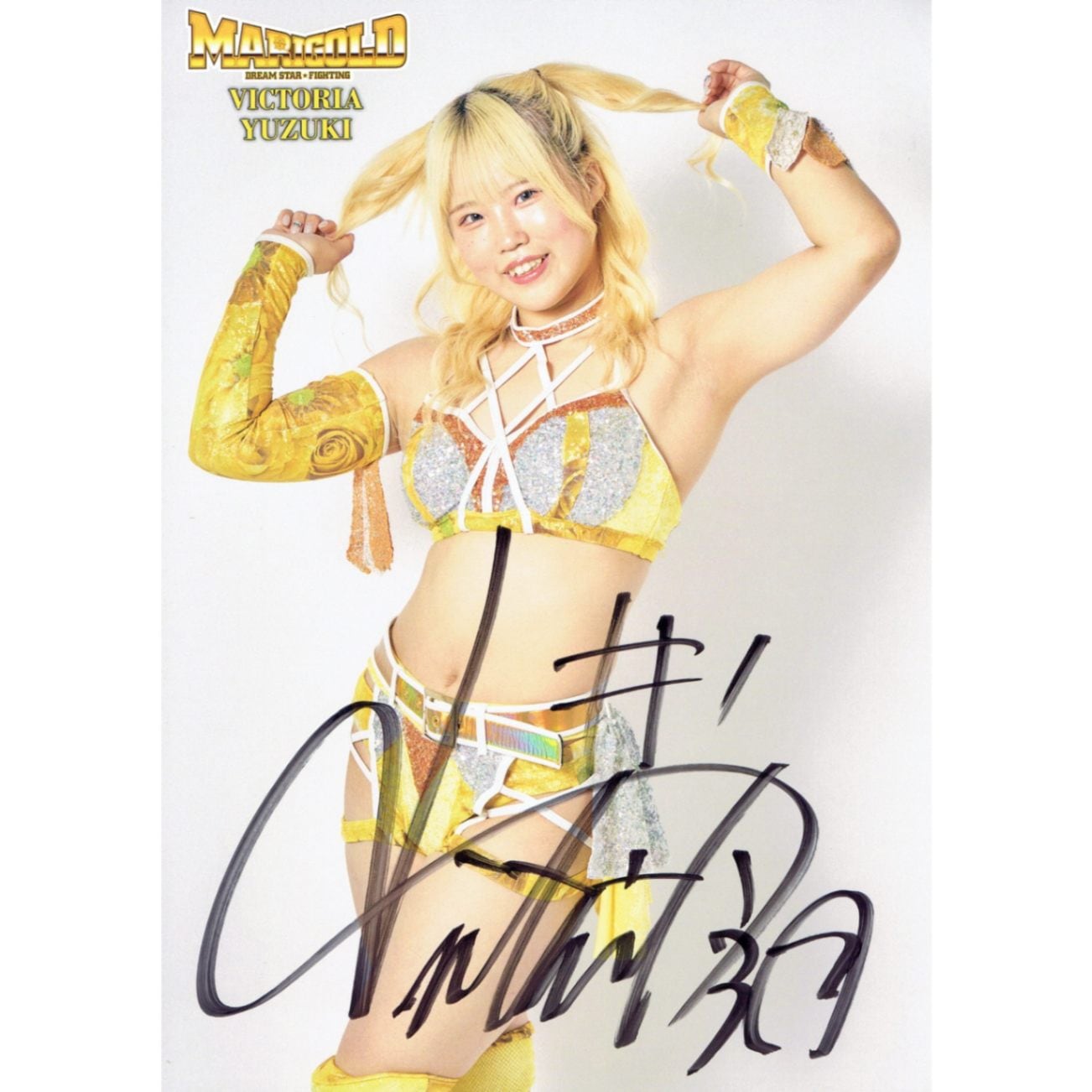 ビクトリア弓月 #1 コスチューム マリーゴールド ポートレート 直筆