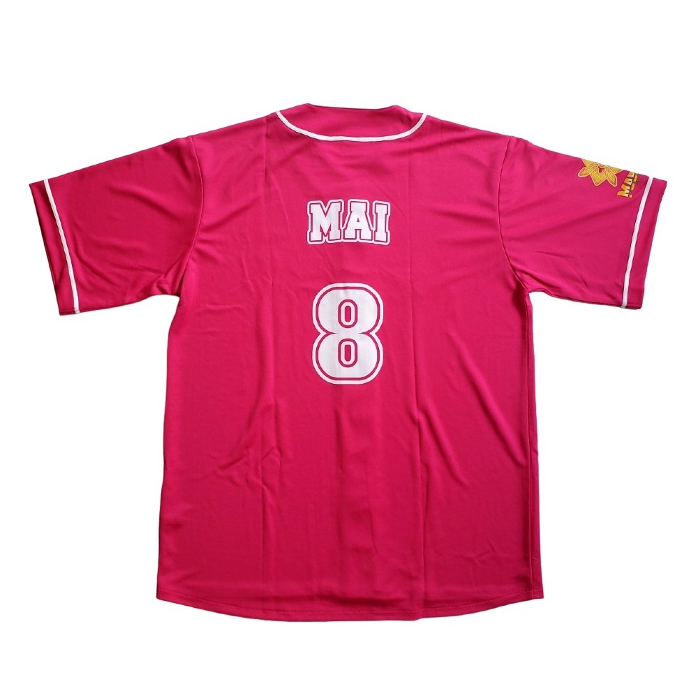 マリーゴールド 女子プロレス 桜井麻衣 #8 ベースボールシャツ XXL