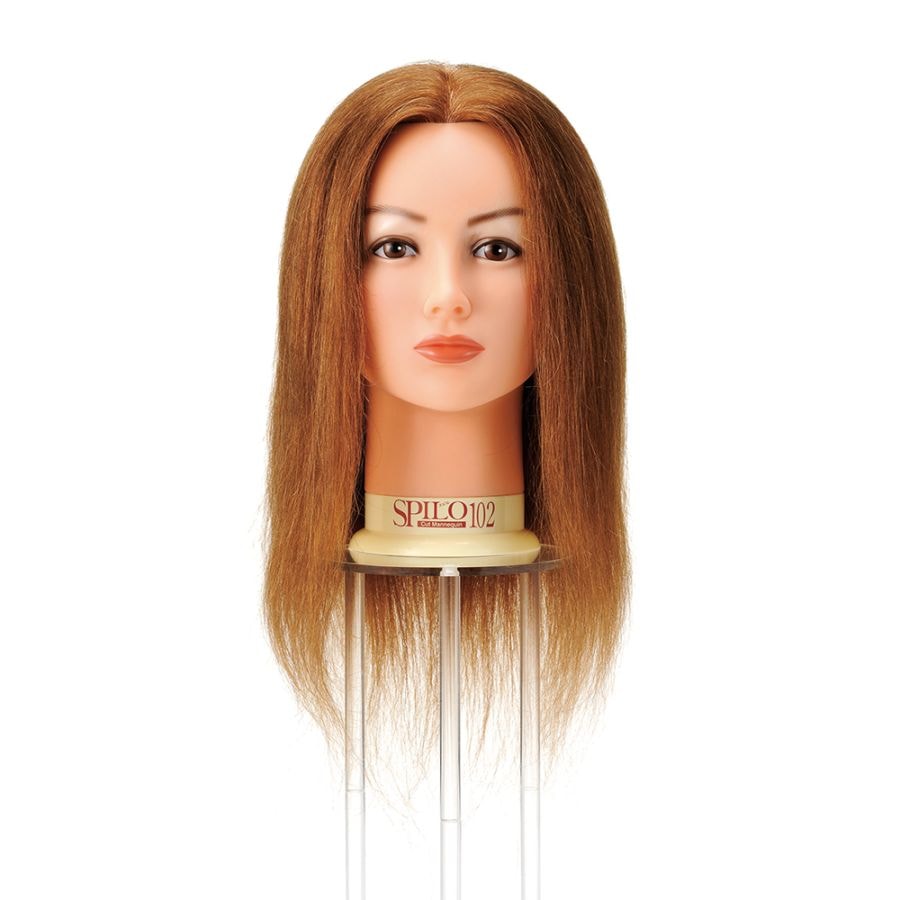 カットウィッグ SPILO(スピロ) 102(ライトブラウン)人毛 ハチ約52cmの