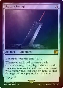 FOIL】【英】バスターソード/Buster Sword[無色MR]【FIN