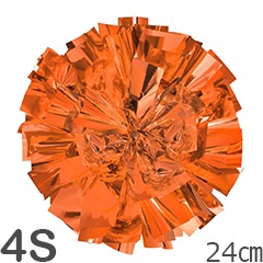 4Sサイズ 単色ポンポン オレンジ 持ち手ひも付 | ポンポン,ONEカラー