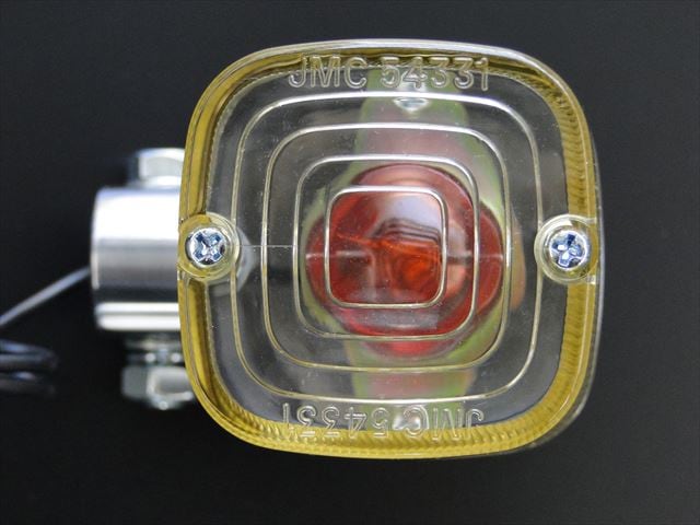 JMC 角型ヨーロピアンウインカー(バフ掛けボデイ) ※黄ばみレンズ☆1個