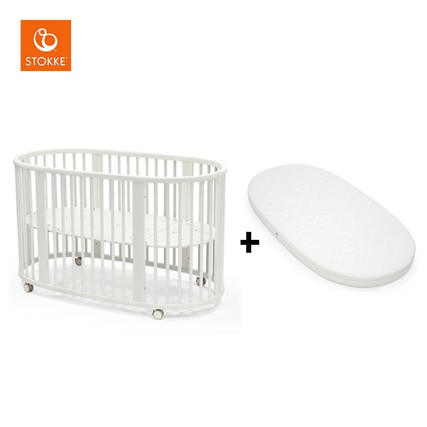 ストッケ STOKKE スリーピー マットレス付きベッドセット ホワイト