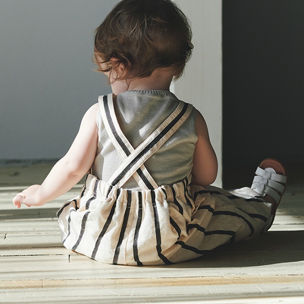 MARLMARL マールマール ロワジール サロペット (70-90cm) / ストライプ