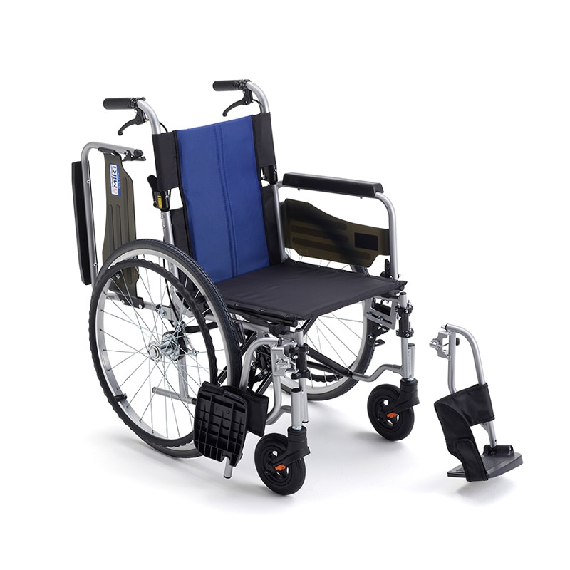 BAL-R4 介助型車椅子 背折れ式 介助ブレーキ付 肘跳ね上げ スイング